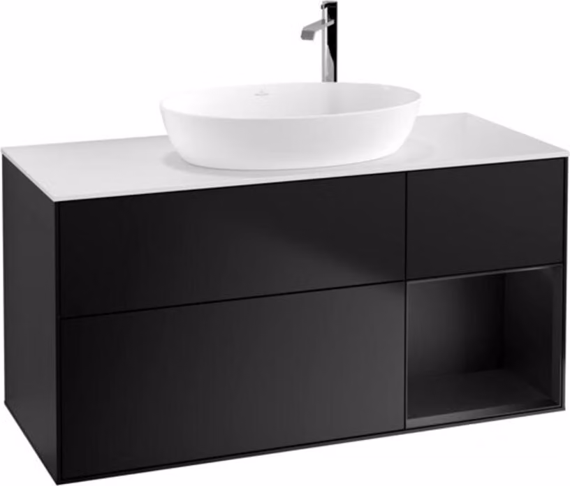 V&B mobile da parete Finion 120 cm, Pl w m, Reg bla m Lac, bla m Lac