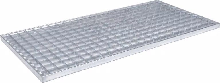 Grata Argento 80 x 40 x 2 cm Acciaio Zincato a Caldo