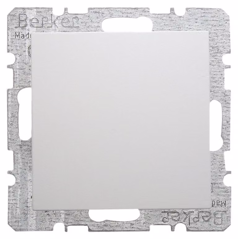 Coperchio cieco Berker pws/matt con piastra centrale 6710091909