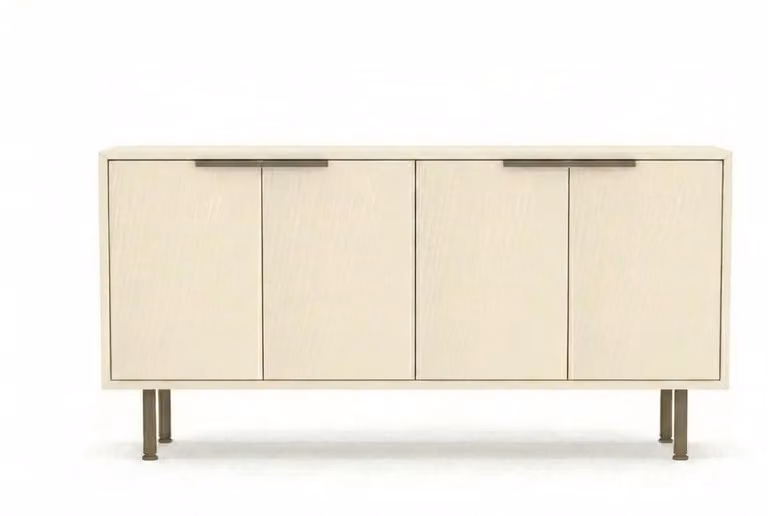 Mobile bar moderno, bianco, effetto legno, pensile per soggiorno, credenza