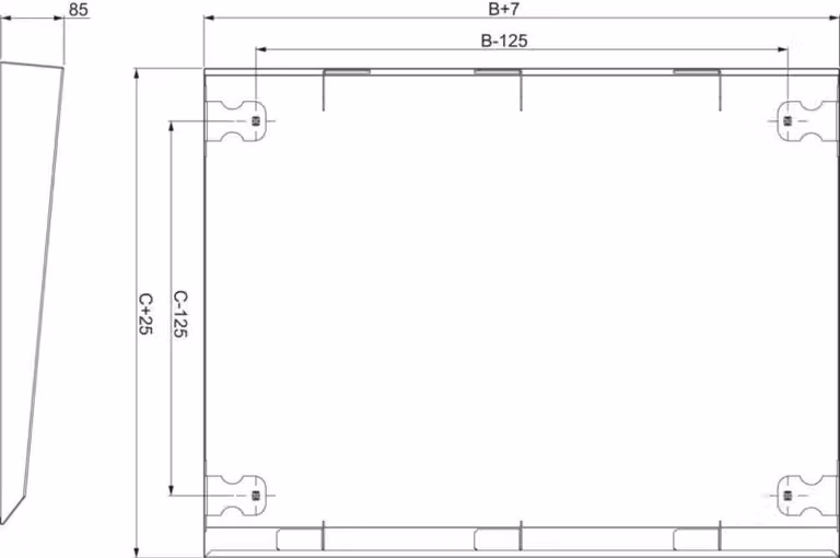 Schneider Electric tettoia antipioggia SF/SM NSYSC830