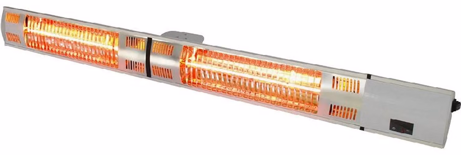 Riscaldatore elettrico a infrarossi, da appendere, per montaggio a parete o a soffitto, dimensioni 1050 x 90 x 100 mm (larghezza x profondità x altezza)