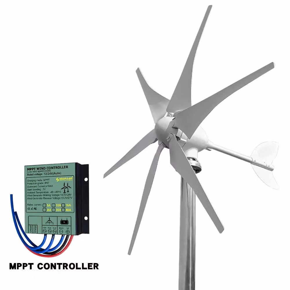 Generatore eolico, 5000W, opzioni di tensione multiple, con controller MPPT, 5000W, 24V