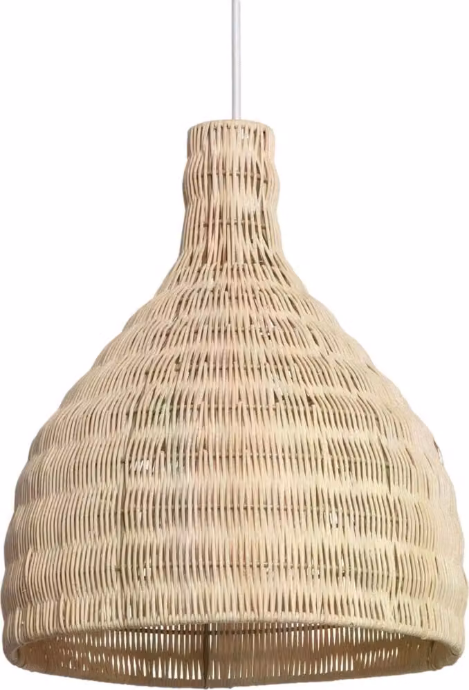 Lampada a sospensione Boho in rattan Abruzzo Flavia 30 cm E27