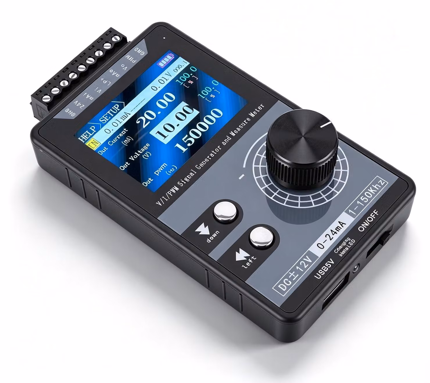 Generatore di segnali 4-20mA, PWM 1-150kHz, strumento di calibrazione