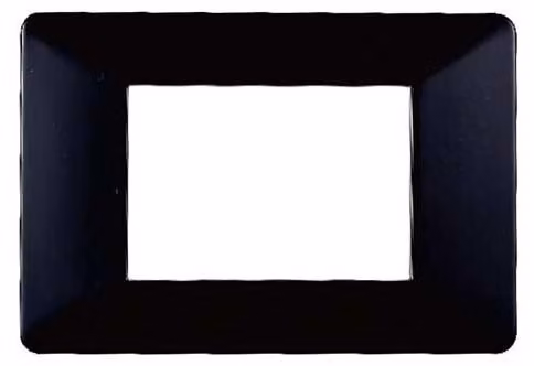 PLACCA COPRINTERRUTTORI NERA 'STARLIGHT' 3 Moduli