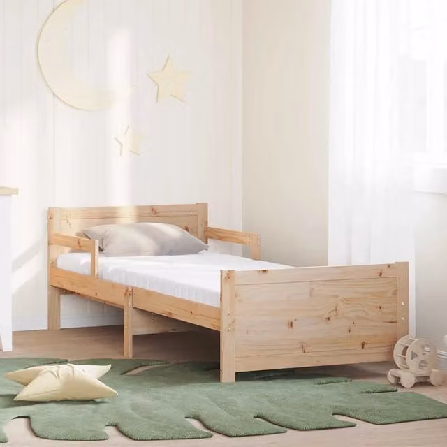 Struttura letto con materasso estensibile Marrone 80 x 200 cm 3385958