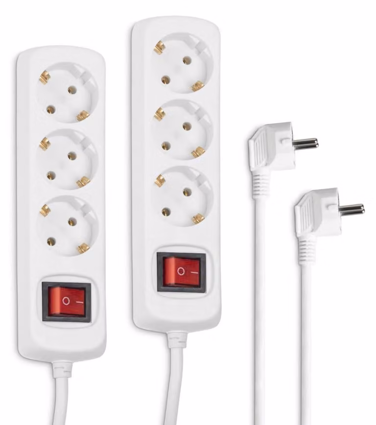 Hama 00137395, 1,4 m, Interno, Bianco, 3 prese di corrente, 230 V, 3500 W