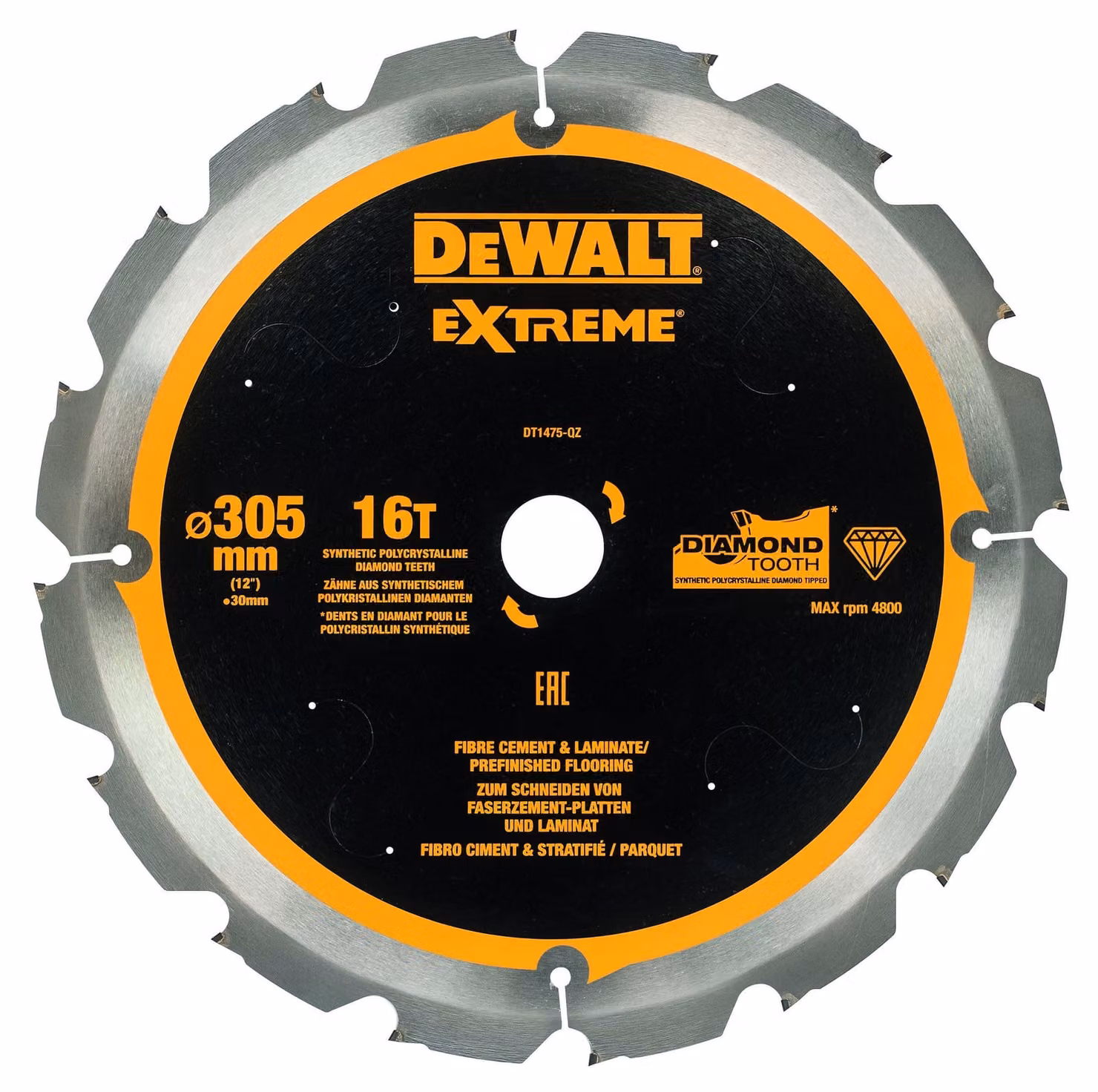 Lama circolare DEWALT PCD 305/30 mm 16T DT1475-QZ