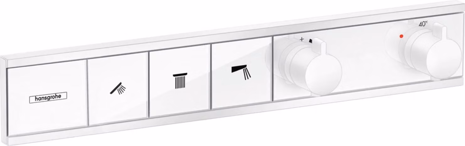 thermostat RainSelect encastré de la taille d'une main pour 3 consommateurs, 15381700, 15381700