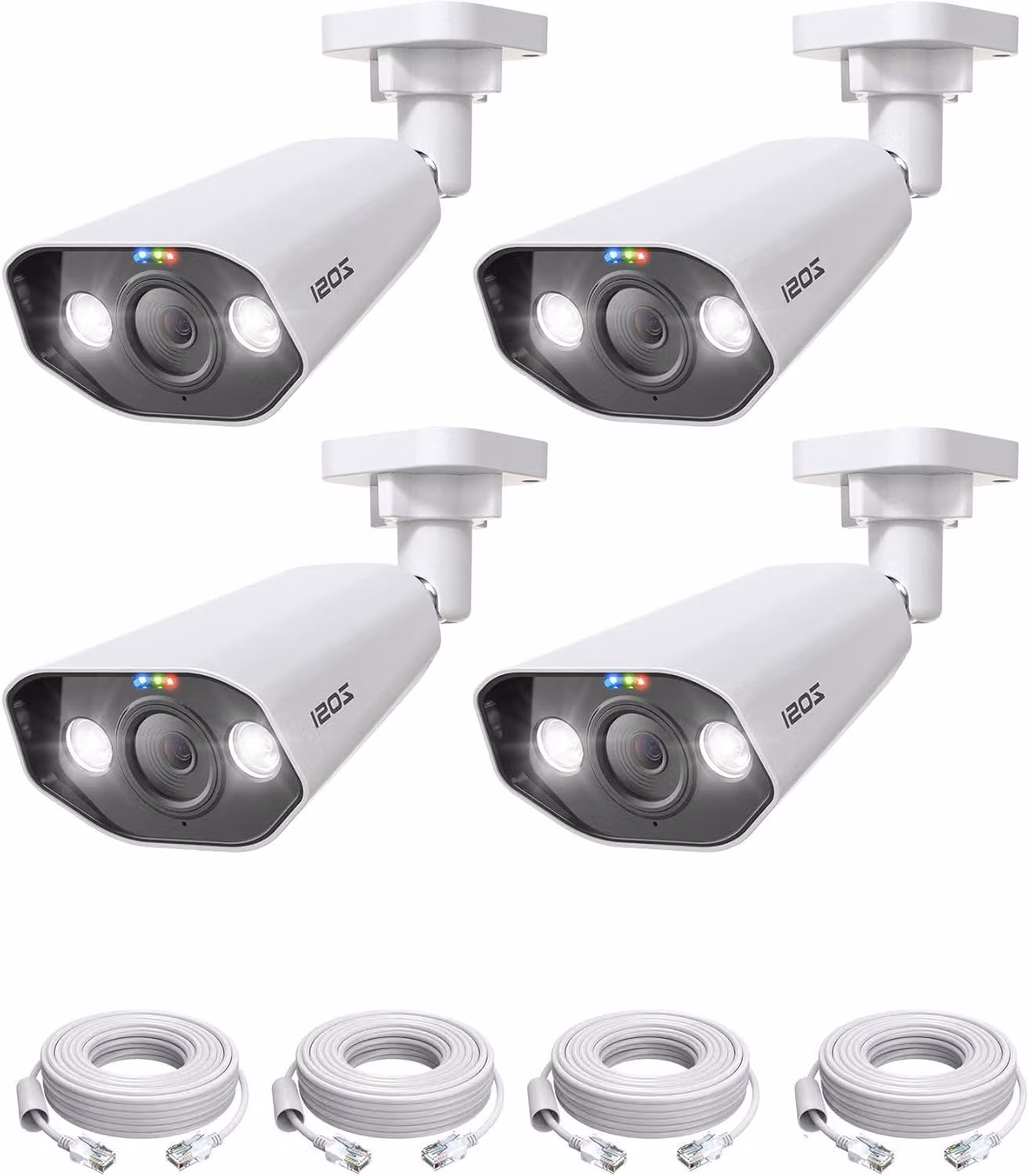 Telecamera di sicurezza esterna PoE – 4K Ultra HD – 8MP – Grado di protezione IP66 (resistente all'acqua) – Audio bidirezionale