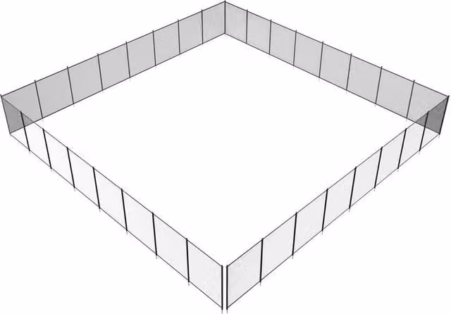 Recinzione Piscina 4x96 Piedi Sicurezza Bambini Rimovibile PVC 340g Facile Installazione Fai da Te