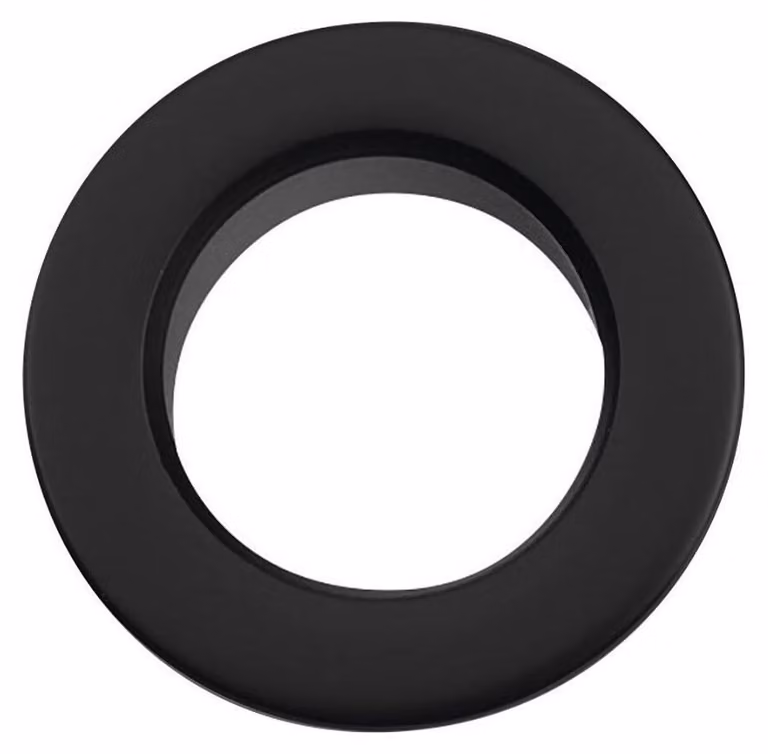 Coperchio di troppopieno per lavabi, diametro 32 mm, nero