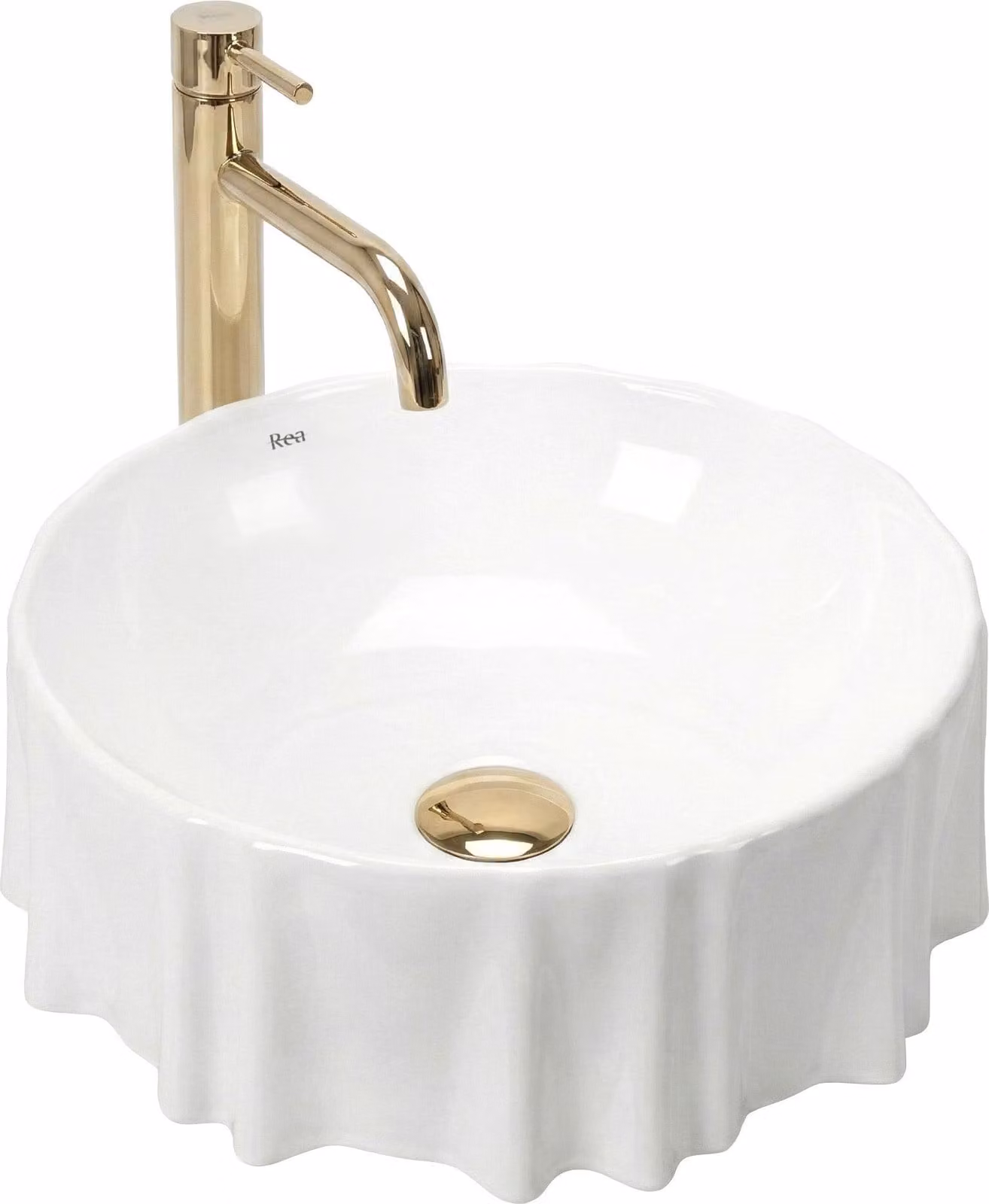 Lavabo Da Appoggio Rea Anastazja White