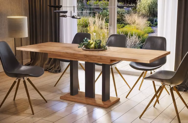 Tavolo pieghevole APPIA 130(210)x80 rovere oro artigianale