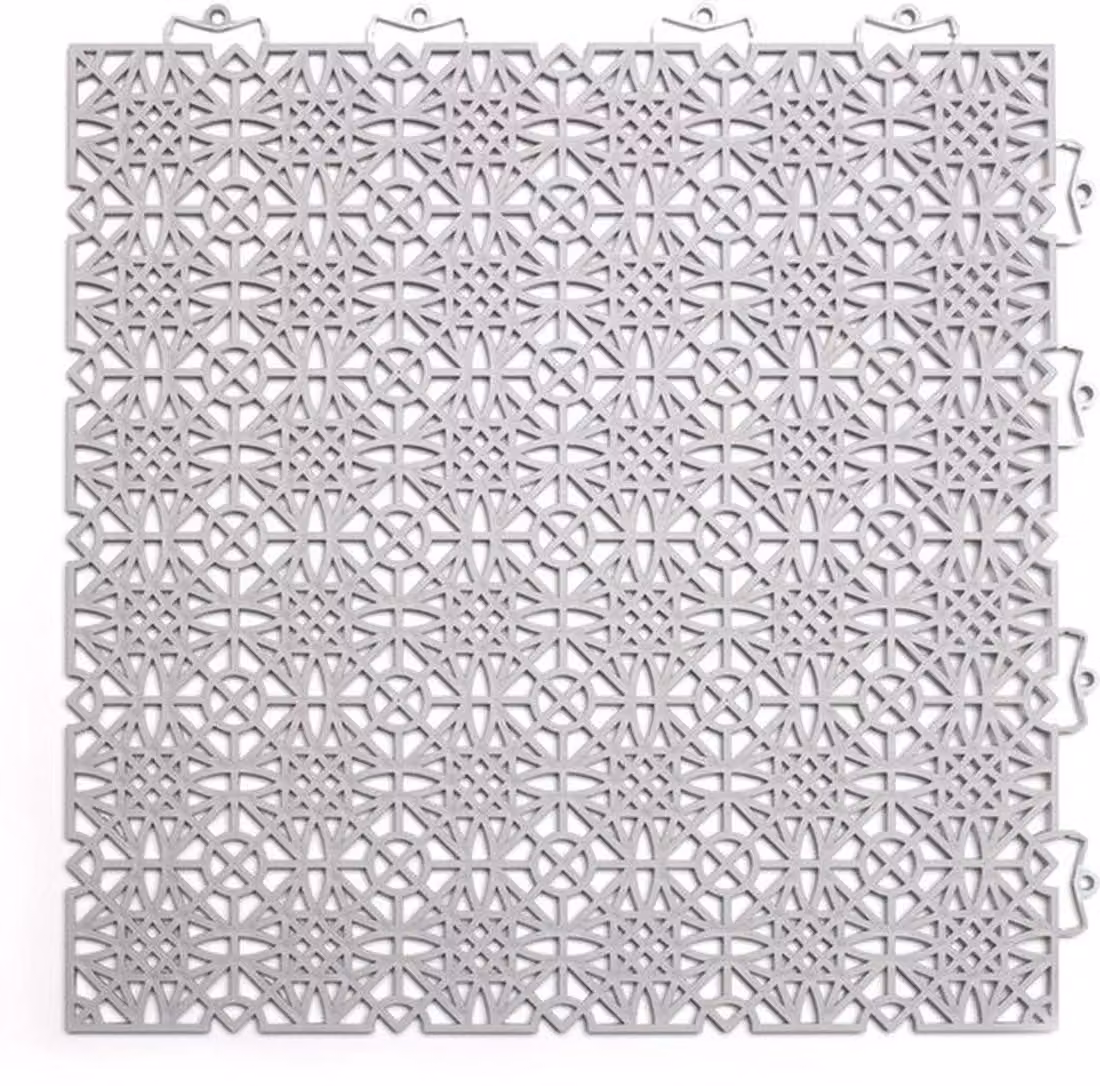 Piastrelle in PVC grigio chiaro resistenti alle intemperie
