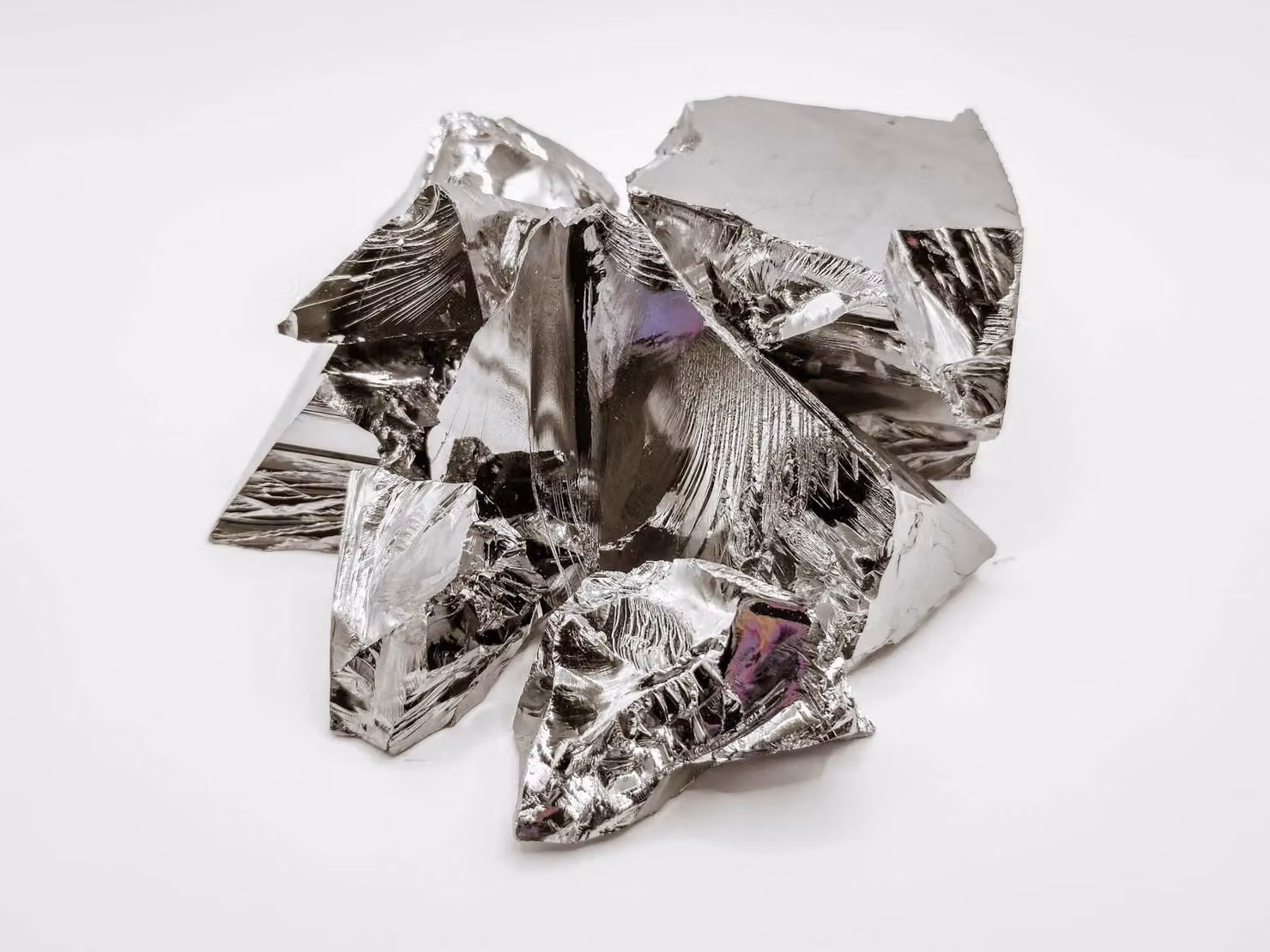 Silicio Si 99,9999 in pezzi, 6N, peso: 250 g