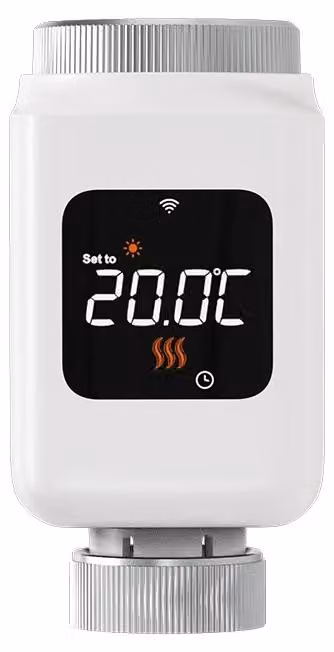 Valvola termostatica intelligente, controllo della temperatura programmabile, controllo tramite app e comandi vocali, 1 pezzo