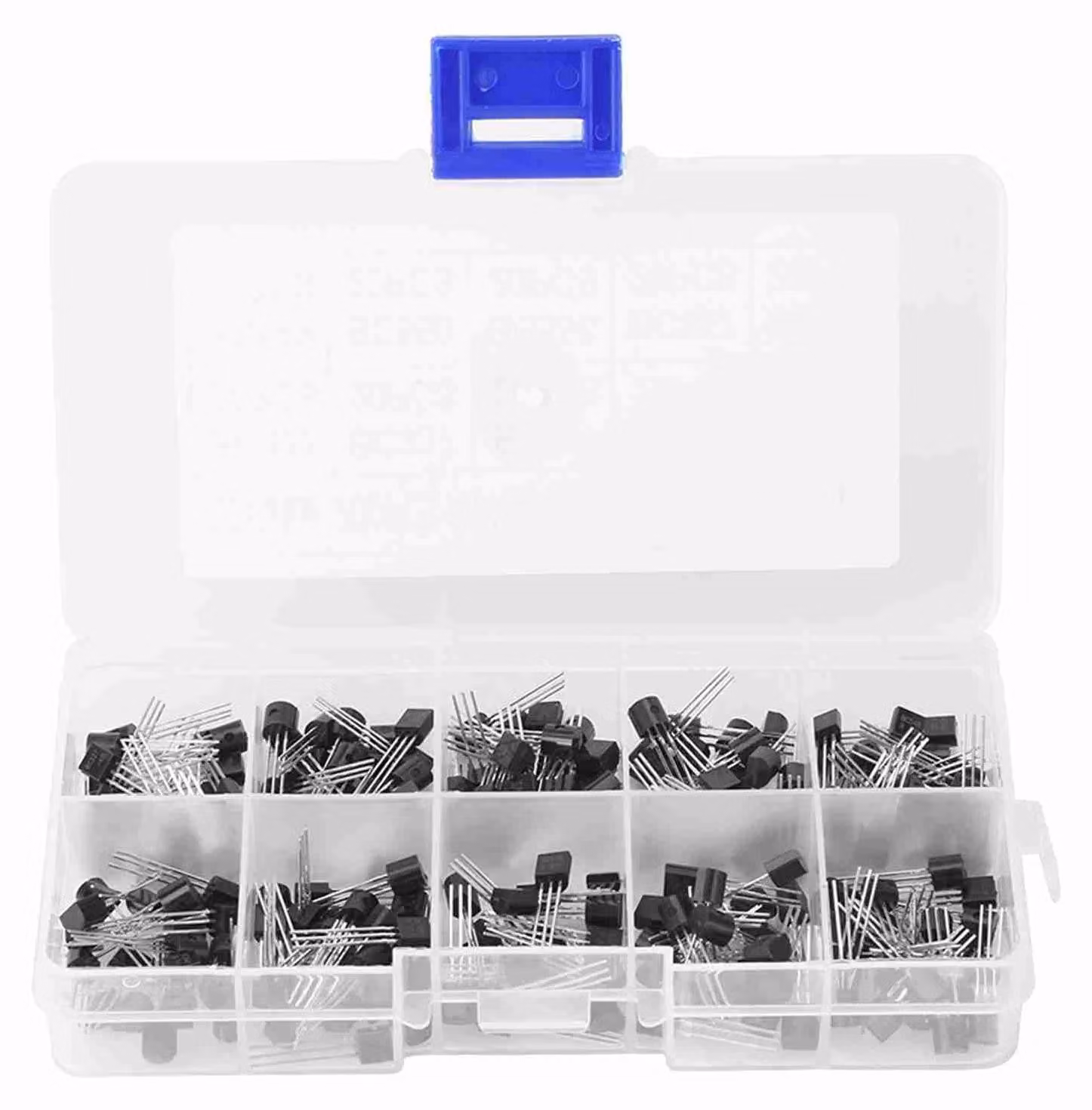 Assortimento di transistor, 200 pezzi, 10 valori, BC327-BC558, kit per progetti fai-da-te