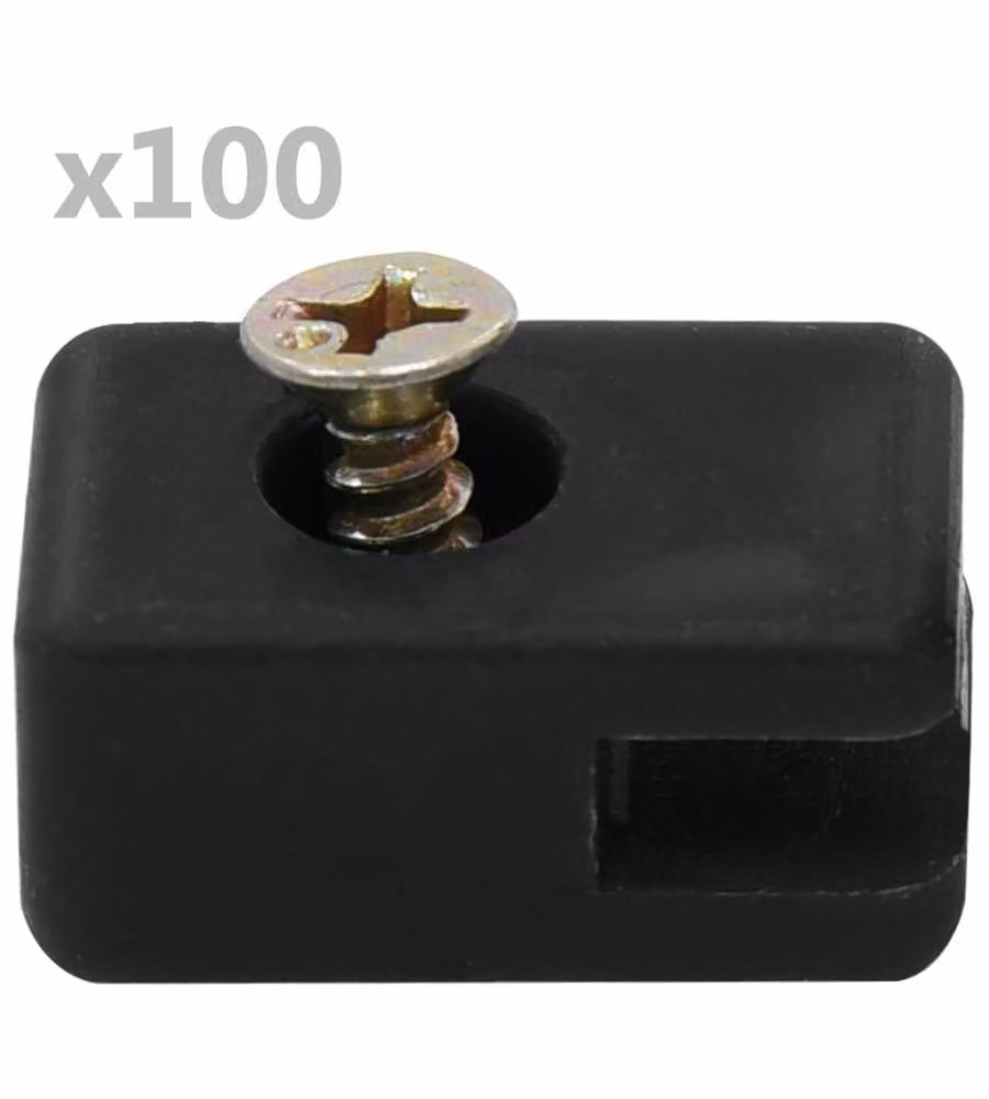 Supporto per Fili Recinzioni Giardino e Vite 100 Set Antracite