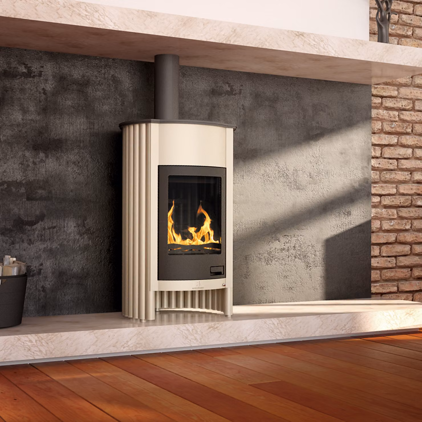 Termocamino HS FLAMINGO MASTERFLAMME Grande I - crema