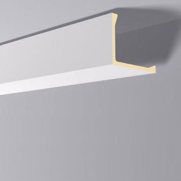 Modanatura di copertura NMC L2 ARSTYL Noel Marquet Battiscopa decorativo Cornice del soffitto Modanatura decorativa moderna bianca 2 m