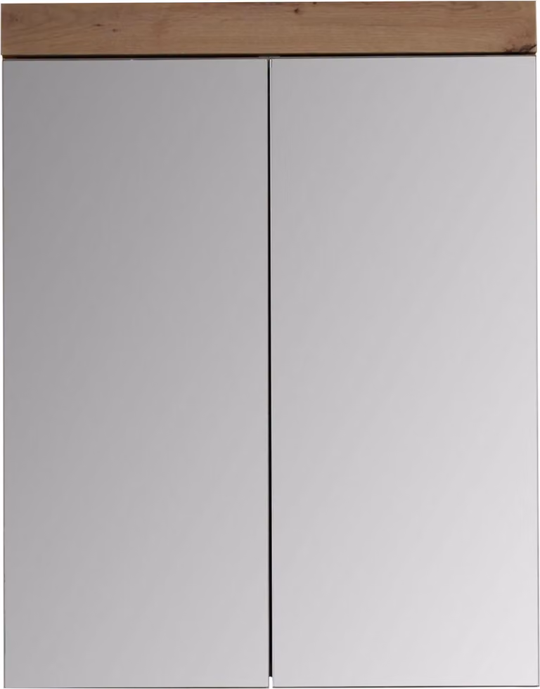mobile specchio bagno trendteam Amanda rovere nodoso melaminico/vetro specchio 60 x 77 x 17 cm