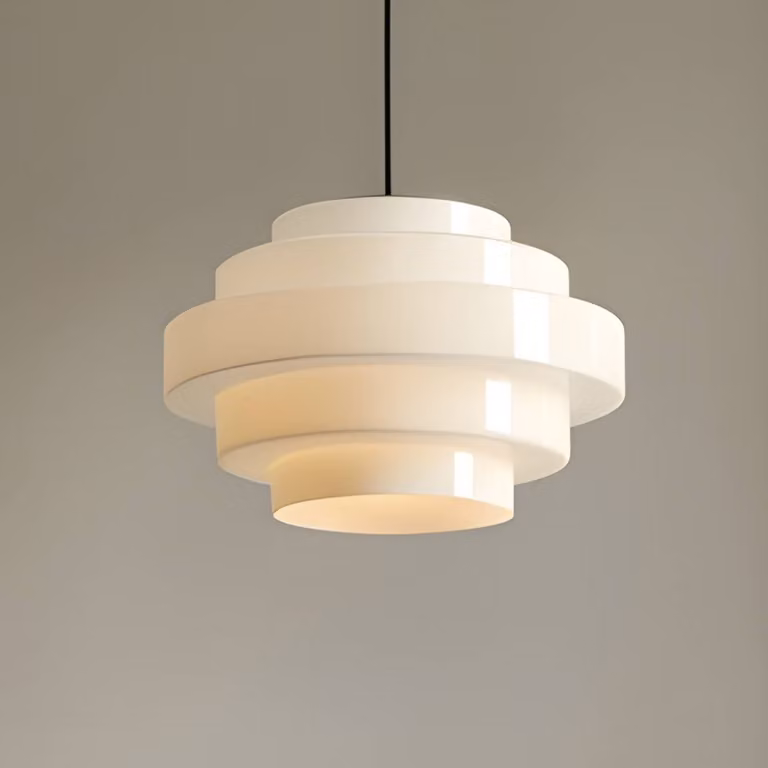 Lampada a sospensione Filo ALDEX, dimmerabile, Bianco / Opale, Soggiorno / Sala da pranzo, Vetro, Scandinavo, Lampada a sospensione