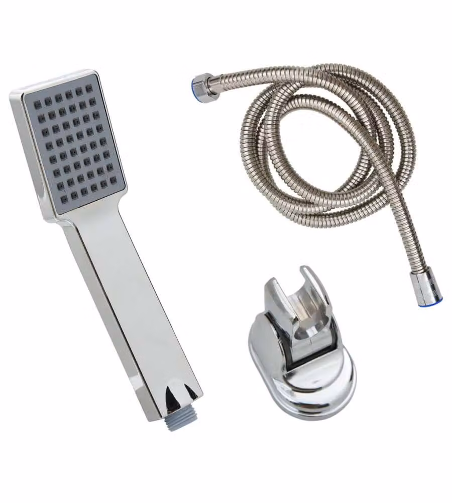 Soffione Doccia Manuale con Tubo 1,5 m Cromato