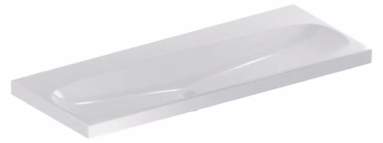 Geberit Acanto lavabo, sans trou pour robinetterie, sans trop-plein, 1200x480mm, 501.880.00.7, 501.880.00.7