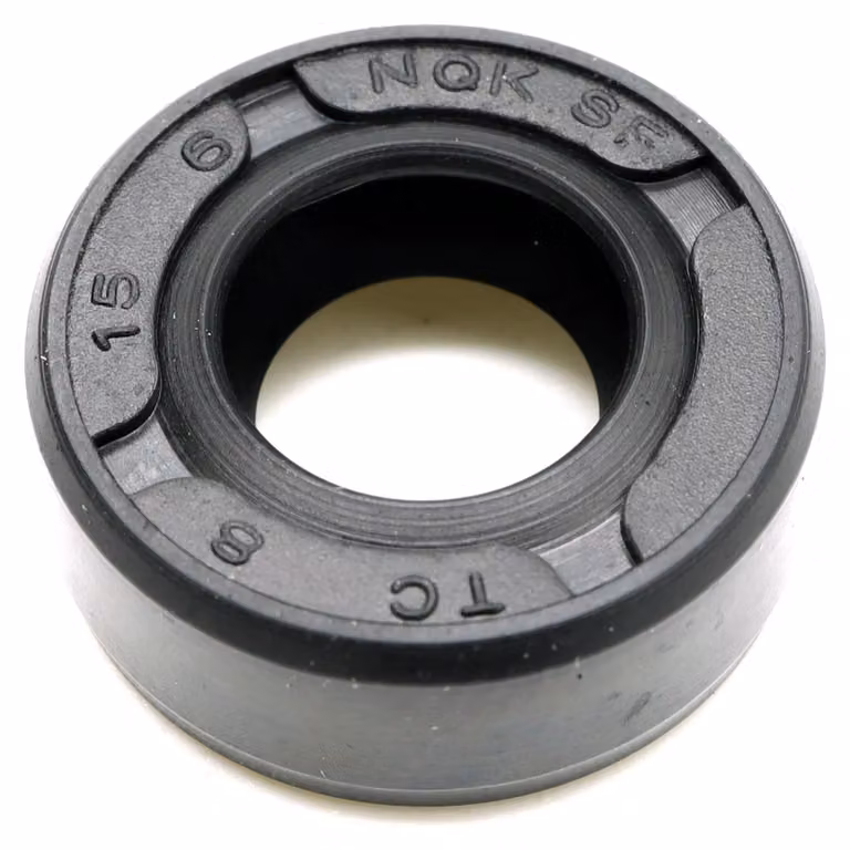 Guarnizione radiale per albero, 8x15x6 mm, in NBR 70, conforme alla norma DIN 3760