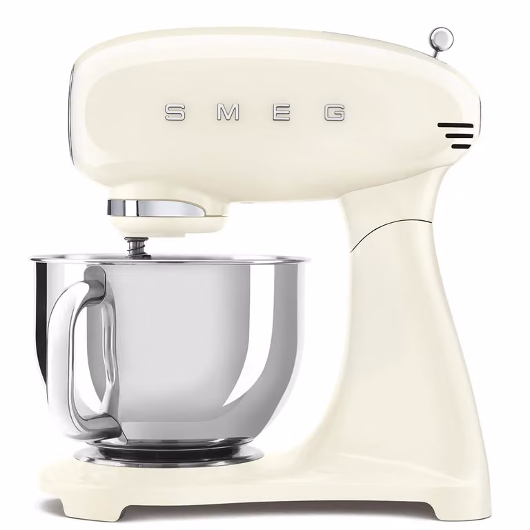 Smeg Impastatrice Full Color 50's Style, panna lucido - SMF03CREU (FINE SERIE)