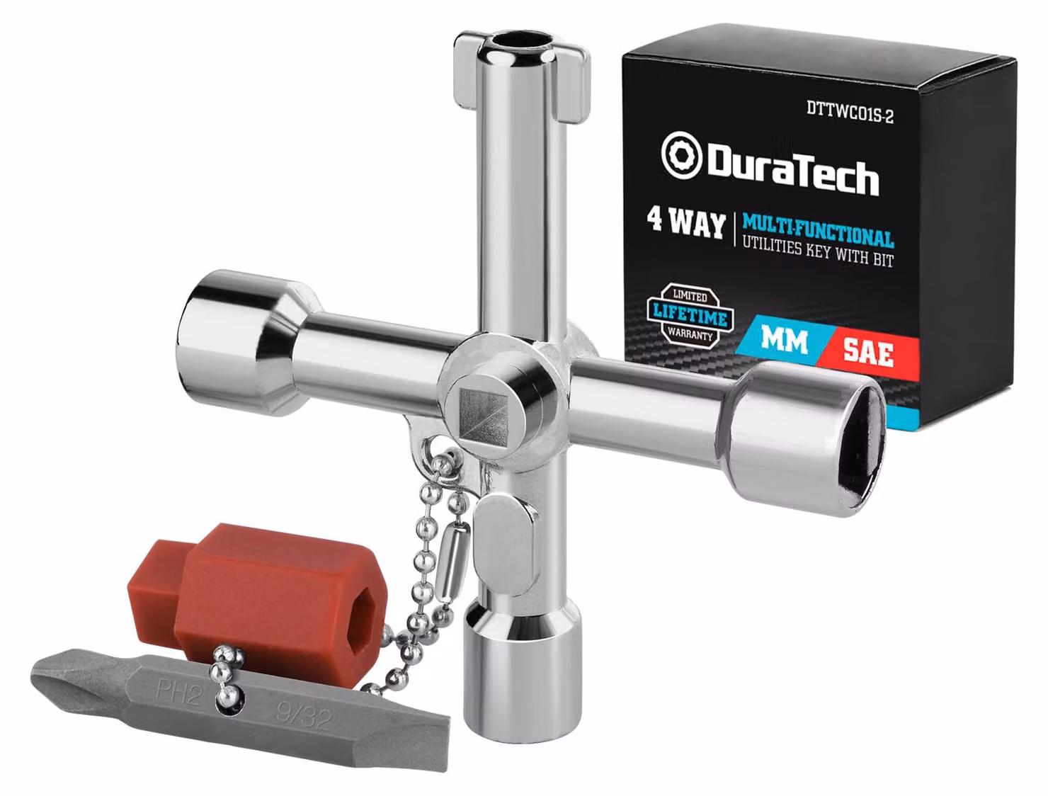 Chiave per contatore, chiave per gas con inserto a Esagono, chiave multifunzione per utenze