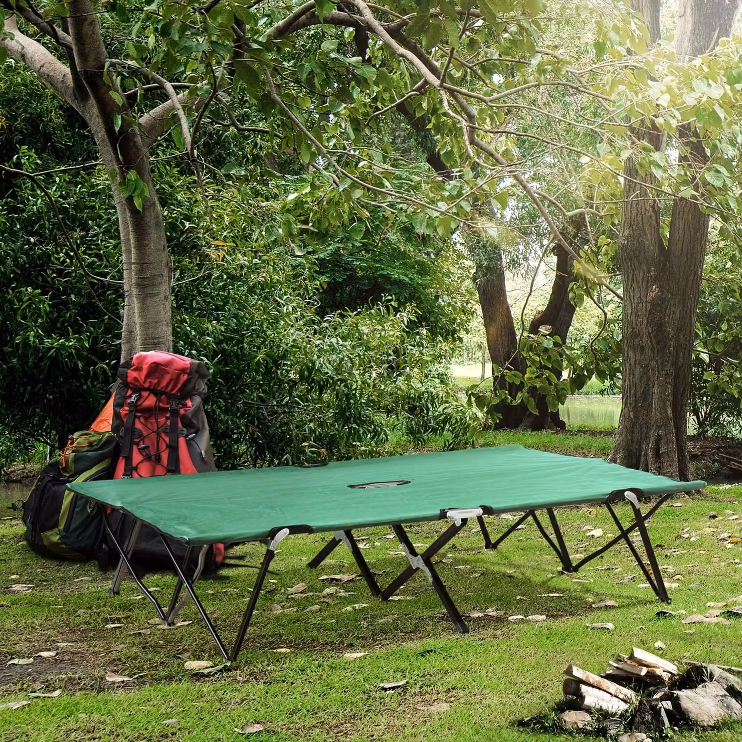 Letto da campeggio - Lettino da campeggio - Letto pieghevole - Letto da esterno - Letto da campeggio a due posti