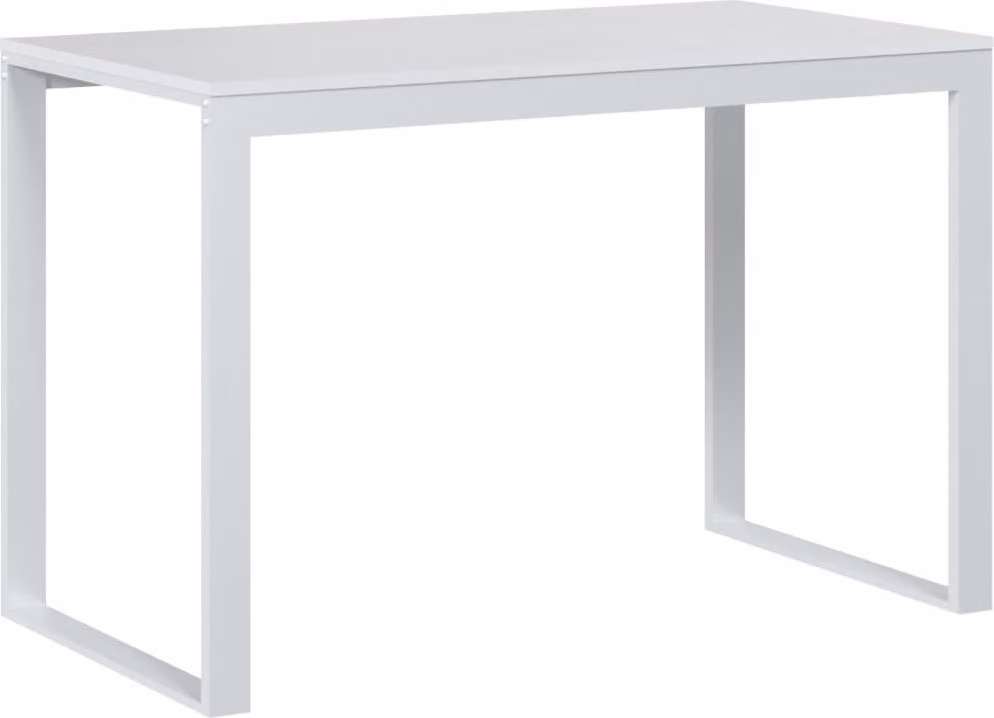 Scrivania per Computer Bianca 110x60x73 cm in Legno Multistrato