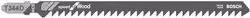 Set di 3 lame per seghetto alternativo Bosch T344D per tagli grossolani nel legno, Lunghezza: 152 mm, Grigio