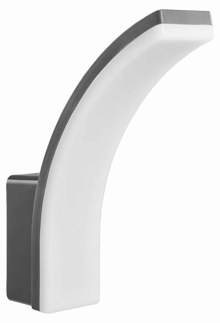 Lampada a LED da parete con sensore PIR, 20W, 2750 lumen, grado di protezione IP65, temperatura di colore 4000K, colore grigio