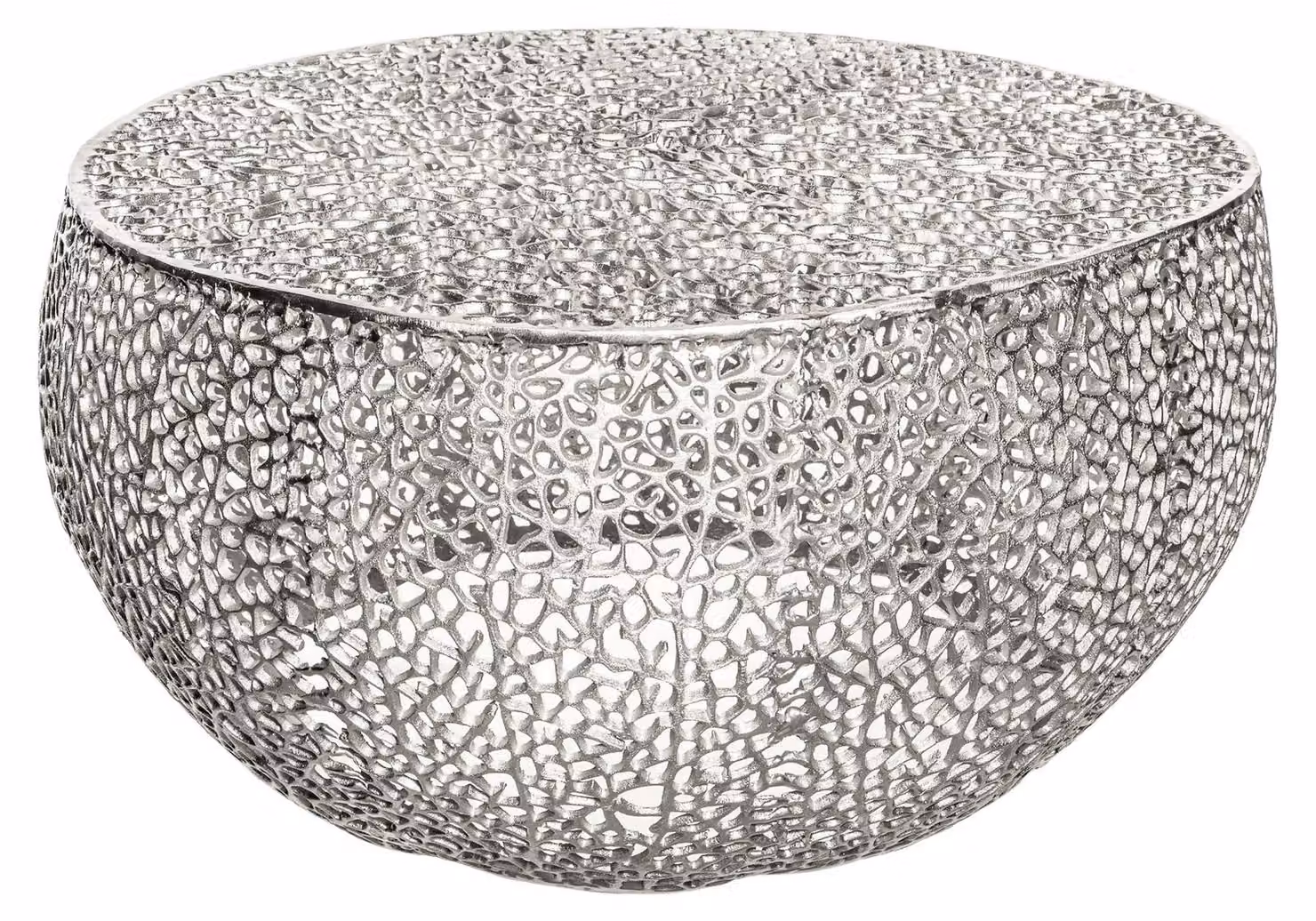 Tavolino da salotto 80 cm, colore argento, design moderno. ACQUISTA ORA