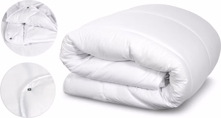 Piumino 4 stagioni in microfibra 140x200 Bianco