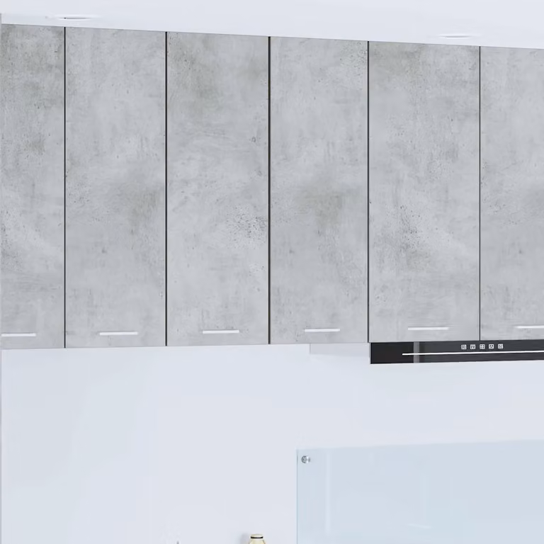 vidaXL Armadio pensile da cucina moderno in MDF con ante a battente, Grigio e Bianco, L: 30 cm, P: 31 cm, H: 80 cm
