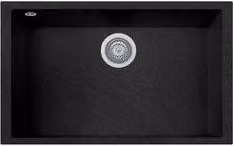 Lavello a vasca singola Telma Cube Nero Metal L: 76 cm, P: 43,5 cm