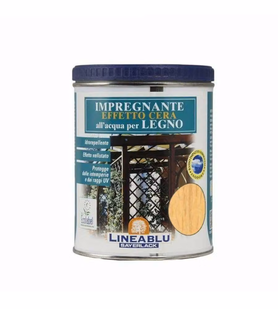 Blu Sayerlack Impregnante Effetto Cera per Legno Teak/Larice 750 ml - Protezione UV