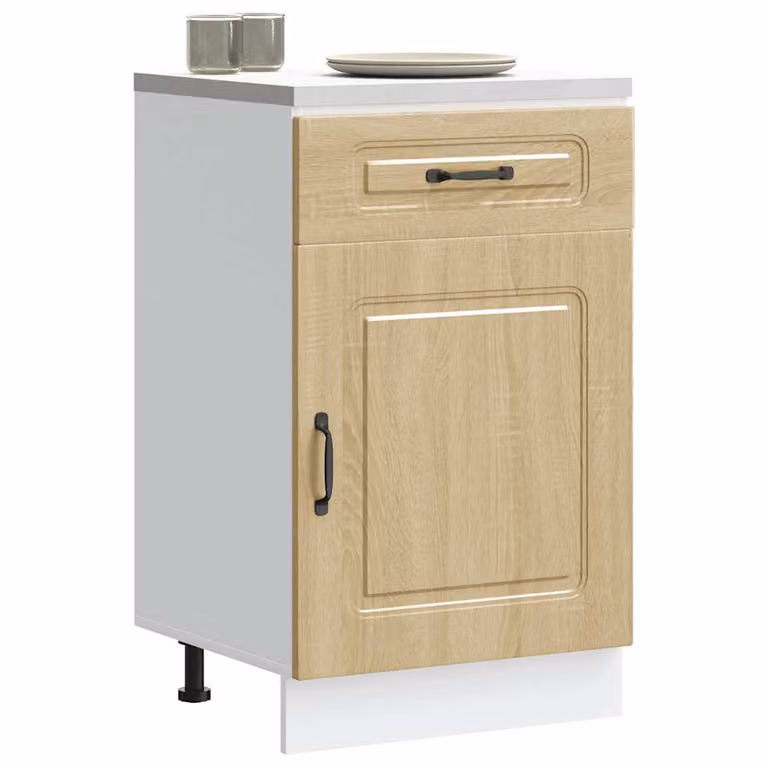 Base da cucina moderna vidaXL Kalmar Rovere Sonoma in legno marrone L/P/H: 46 x 50 x 81,5 cm