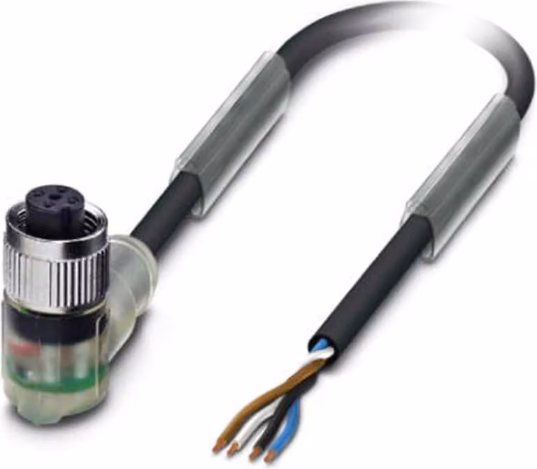Phoenix Contact Cavo sensore/attuatore M12 (90°) presa aperta 10,0 m (SAC-4P-10,0-PUR/M12FR-3L)