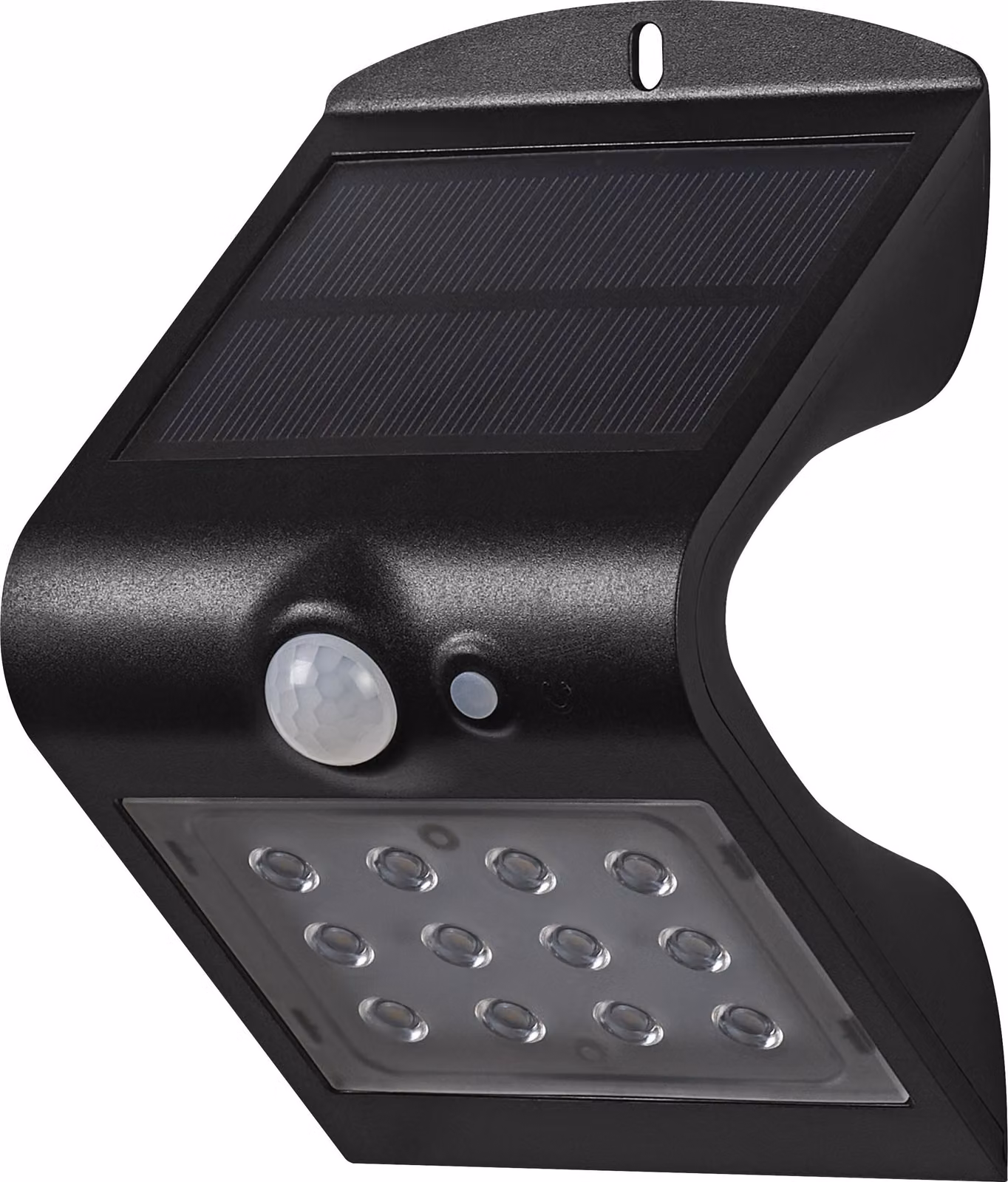 OSRAM ENDURA BUTTERFLY, faretto solare, colore nero, 1,5W, 200 lumen, sensore di movimento e di luce, illuminazione per esterni, batteria ricaricabile, lunga durata, facile installazione, grado di protezione IP65, temperatura di colore 4000K