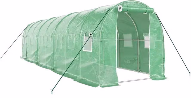 Serra con Telaio in Acciaio Verde 16 m2 8x2x2 m CFW6782561