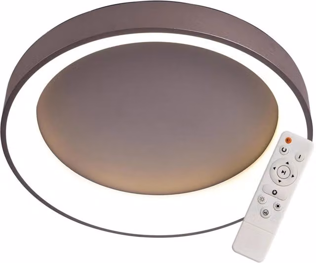 LÚZETE - FELICIANO 96W LAMPADA A SOFFITTO A LED DIMMERABILE MARRONE