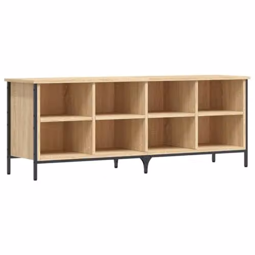 Helloshop26 Scarpiera Range Scarpe, Arredo Ingresso Corridoio Soggiorno Sonoma 131 x 35 x 50 cm Legno di ingegneria Marrone 02_0021686