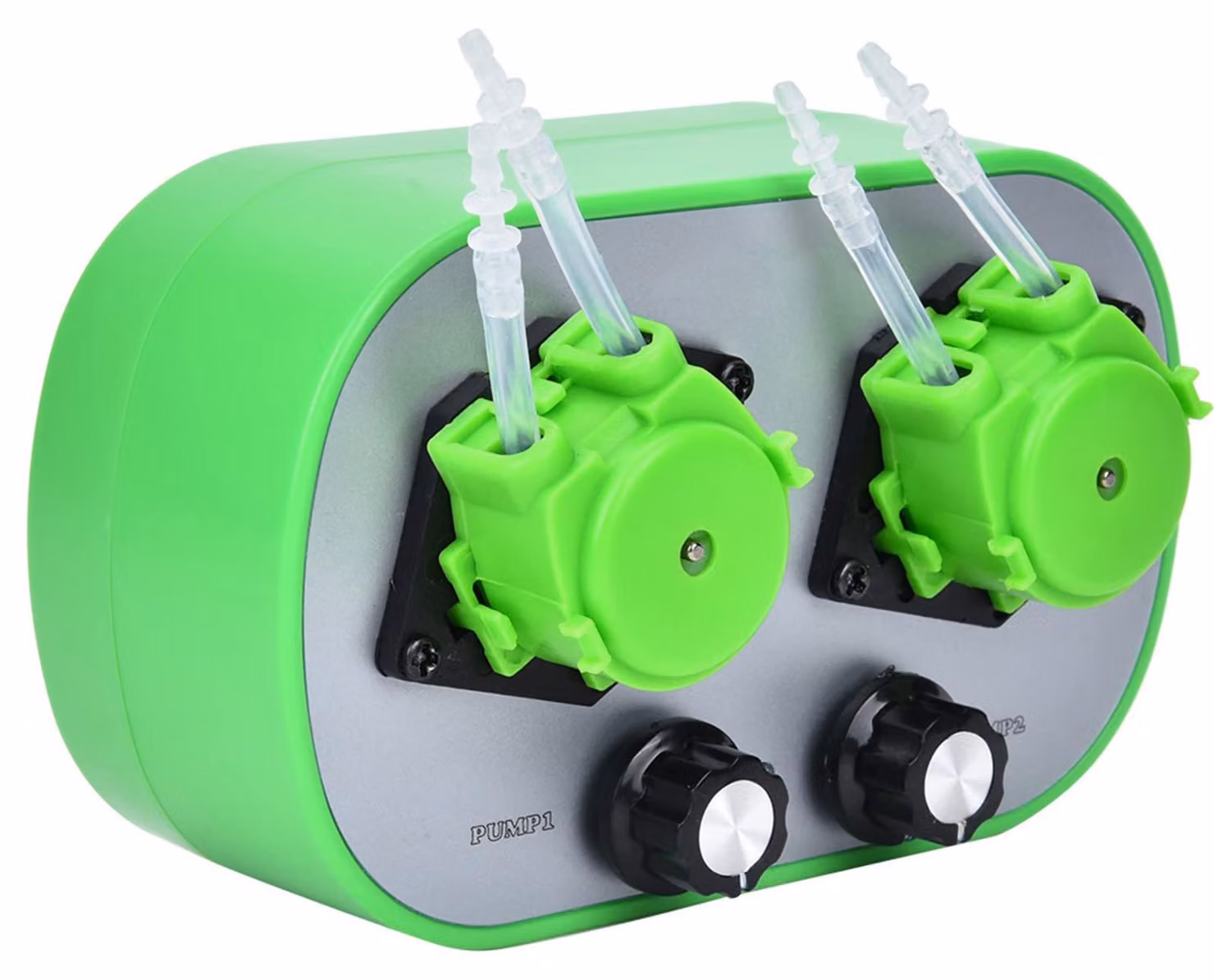 Pompa peristaltica, 100-240V, portata da 19 a 120 ml/min, 2 teste di pompaggio, spina di tipo europeo
