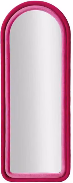 Specchio Da Muro Cloe Velluto Fuxia cm 60x4x160